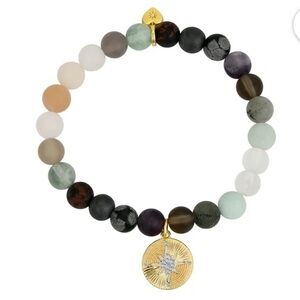 Believe by Brilliance Genuine StoneCubic Zirconia Star Stretch Bracelet 14K Gold